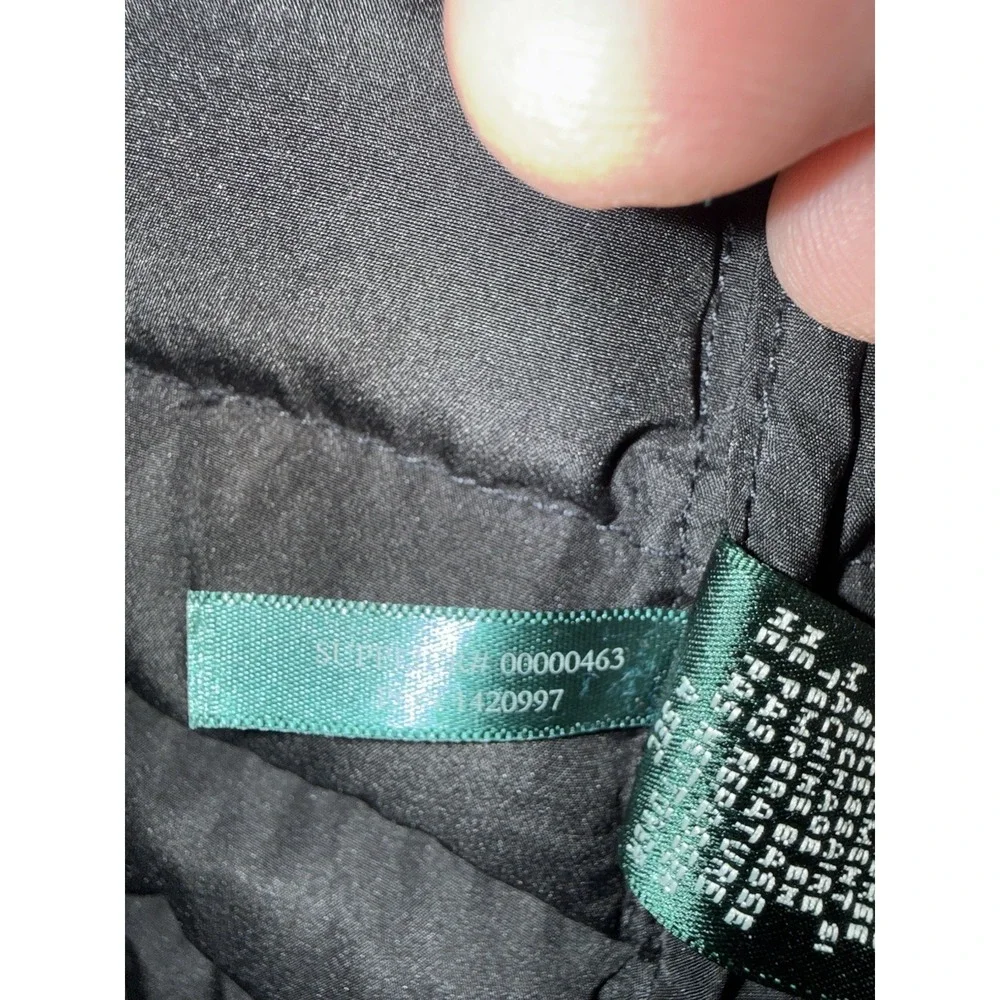 Ralph Lauren Active Women's Black Down Lightweight Quilted Puffer Jacket Size M - Picture 7 of 10